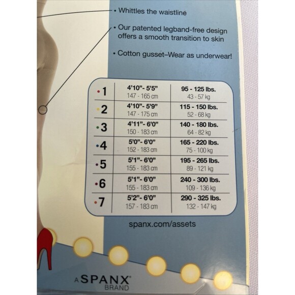 SPANX Assets Mid-Thigh Hi-Waist Shaper Black Slimming Shapewear NWT - Picture 4 of 4